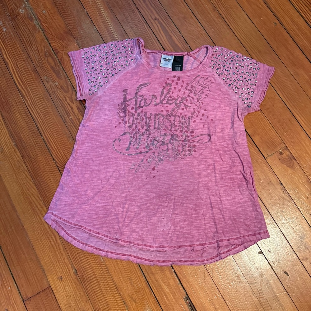 Harley-Davidson Pink Short Sleeve Tee